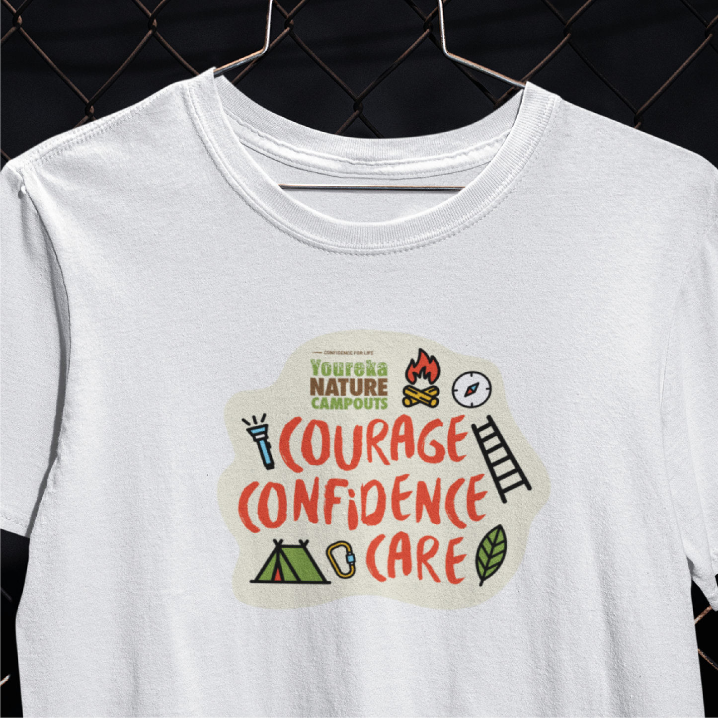 Confidence Courage Care | T Shirt | Round Neck