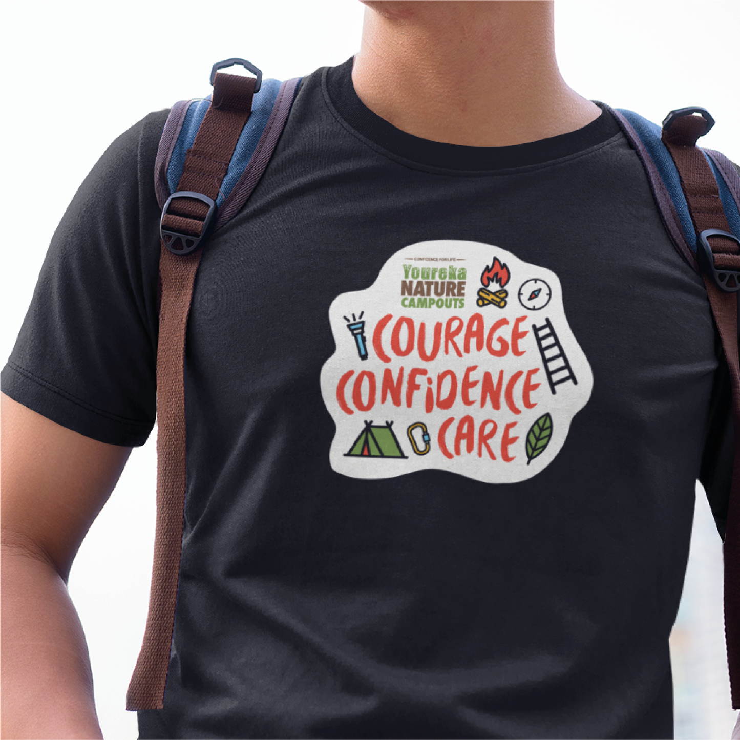 Confidence Courage Care | T Shirt | Round Neck
