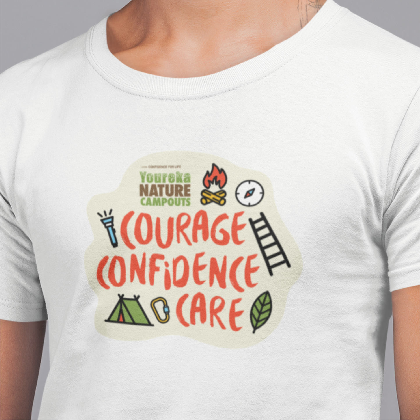 Confidence Courage Care | T Shirt | Round Neck